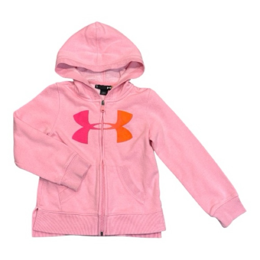 Under Armour Kids Pink Hoodie Jacket - Picture 1 of 4